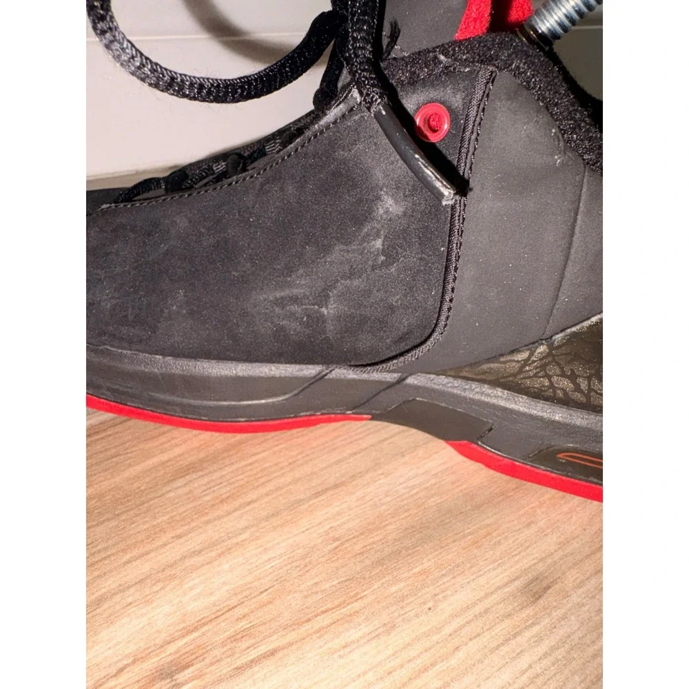 Jordan Air Jordan Men's Size 8 Team Elite 3 Low Bred Black/Varsity Red Lace Up